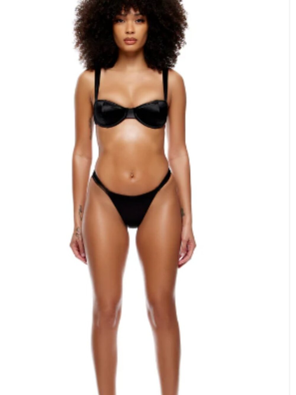 NWT Forplay Sardinia Bikini Set Black Size M
